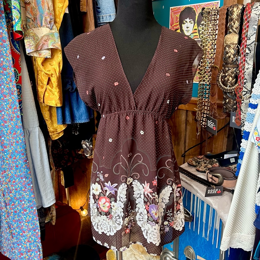 Y2K Sheer Babydoll Top